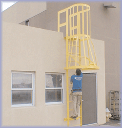 Yellow industrial lifting equipment